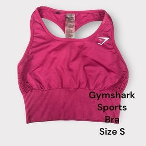 *Gymshark* Sports Bra Dark Pink/Red Size S